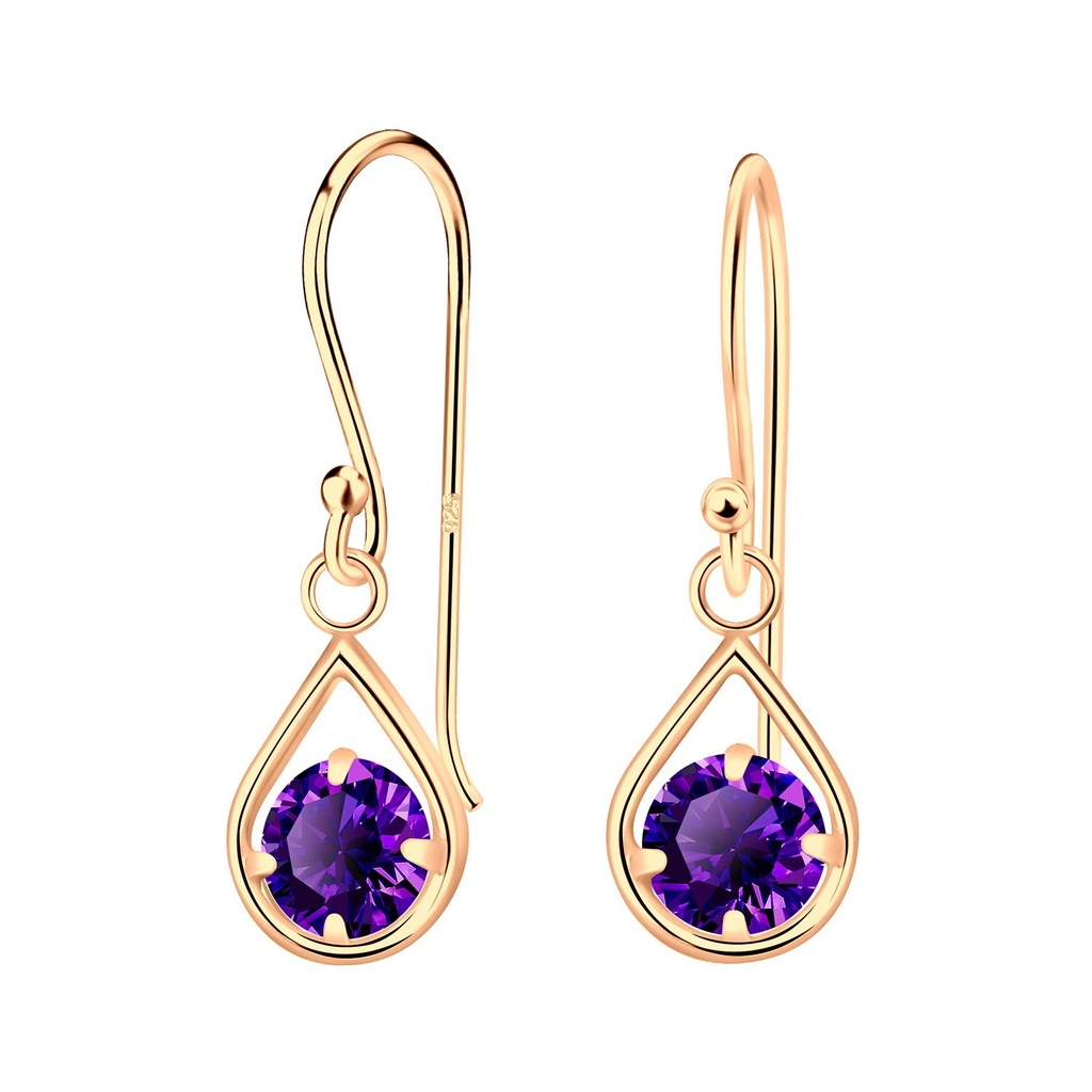 Pendants d'oreilles goutte en argent