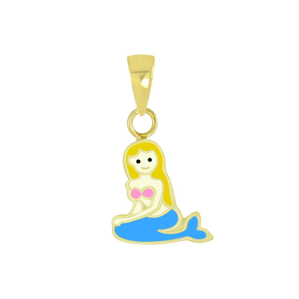 Pendentif sirène en argent