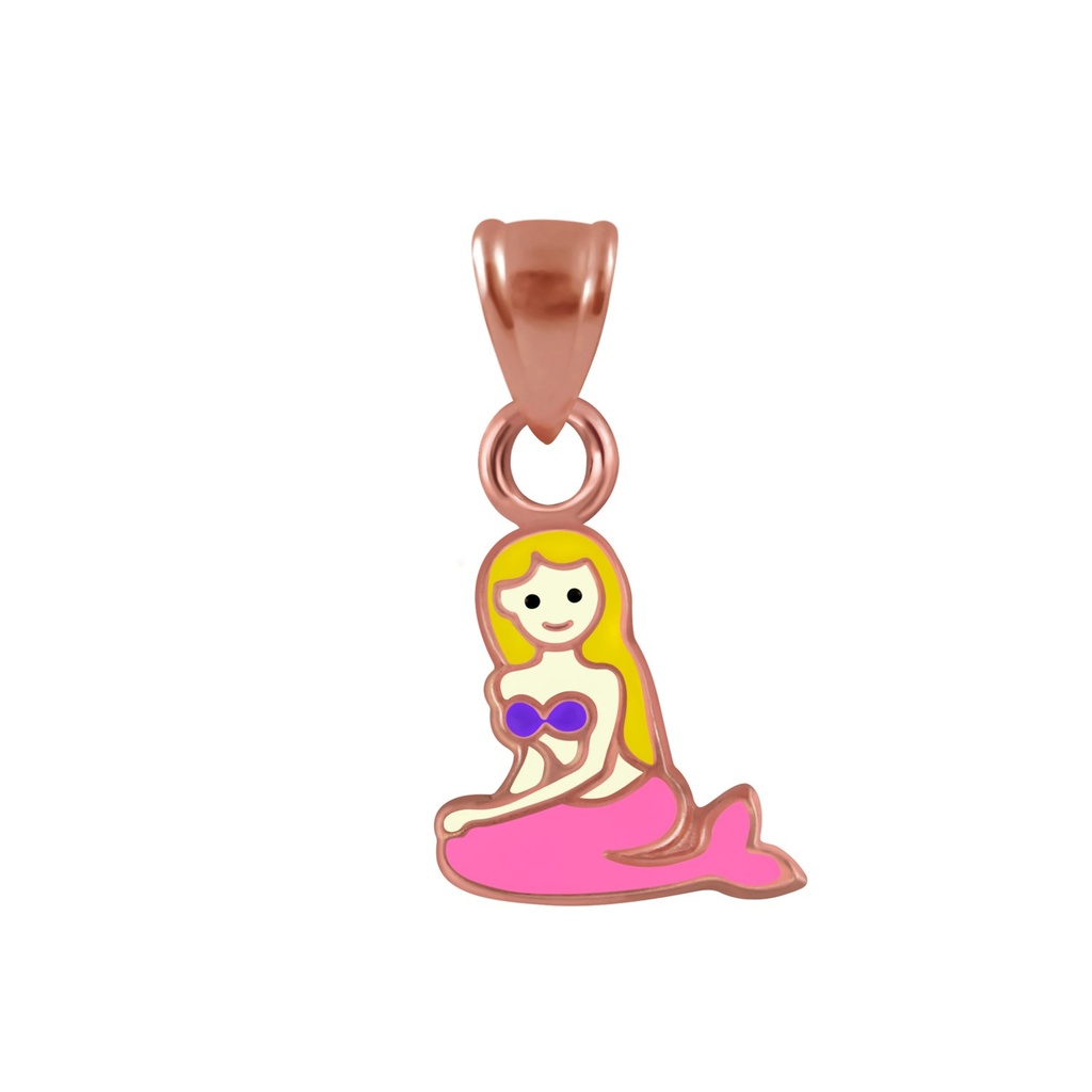 [10003033] Pendentif sirène en argent