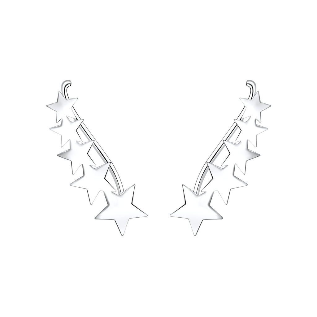 Grimpeurs d'oreille étoile en argent