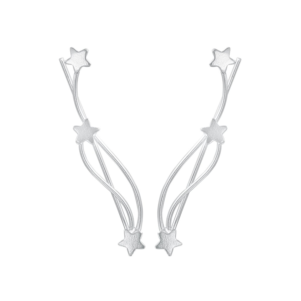 [10002999] Silver Star Ear Climbers