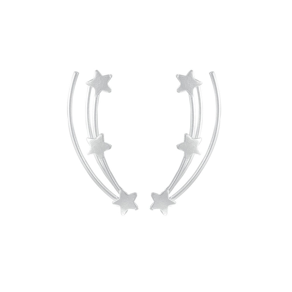 [10002997] Silver Star Ear Climbers