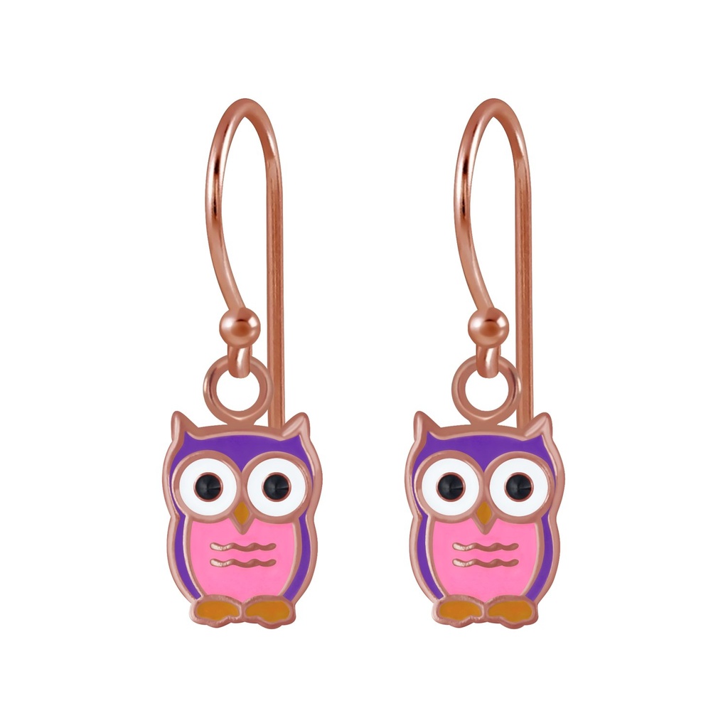Silver Owl Earrings