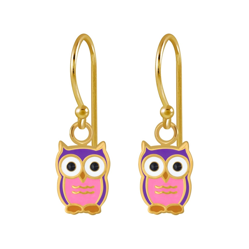 Silver Owl Earrings