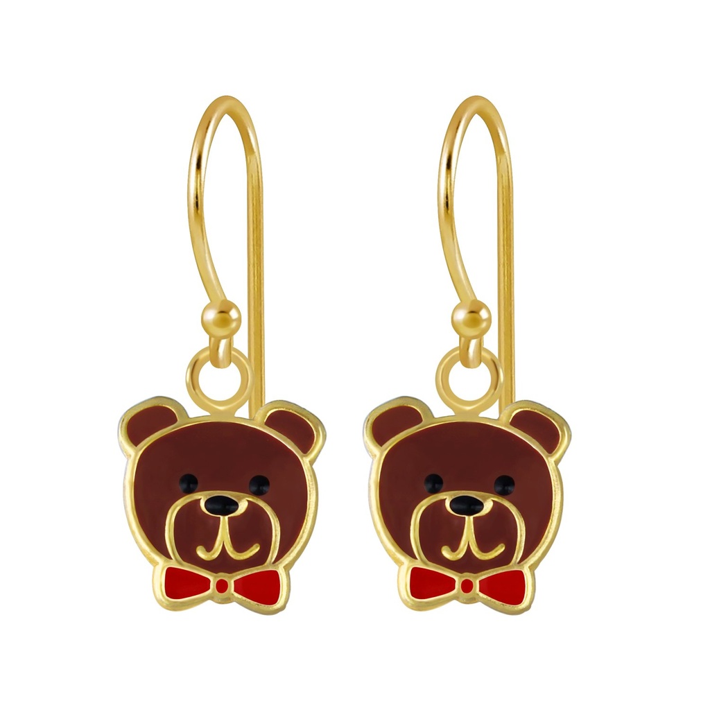 Silver Bear Earrings