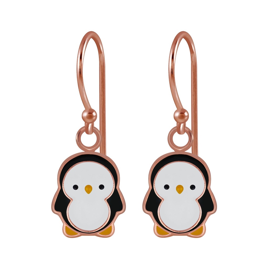 Silver Penguin Earrings