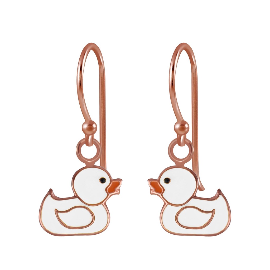 Boucles d'oreilles canard en argent