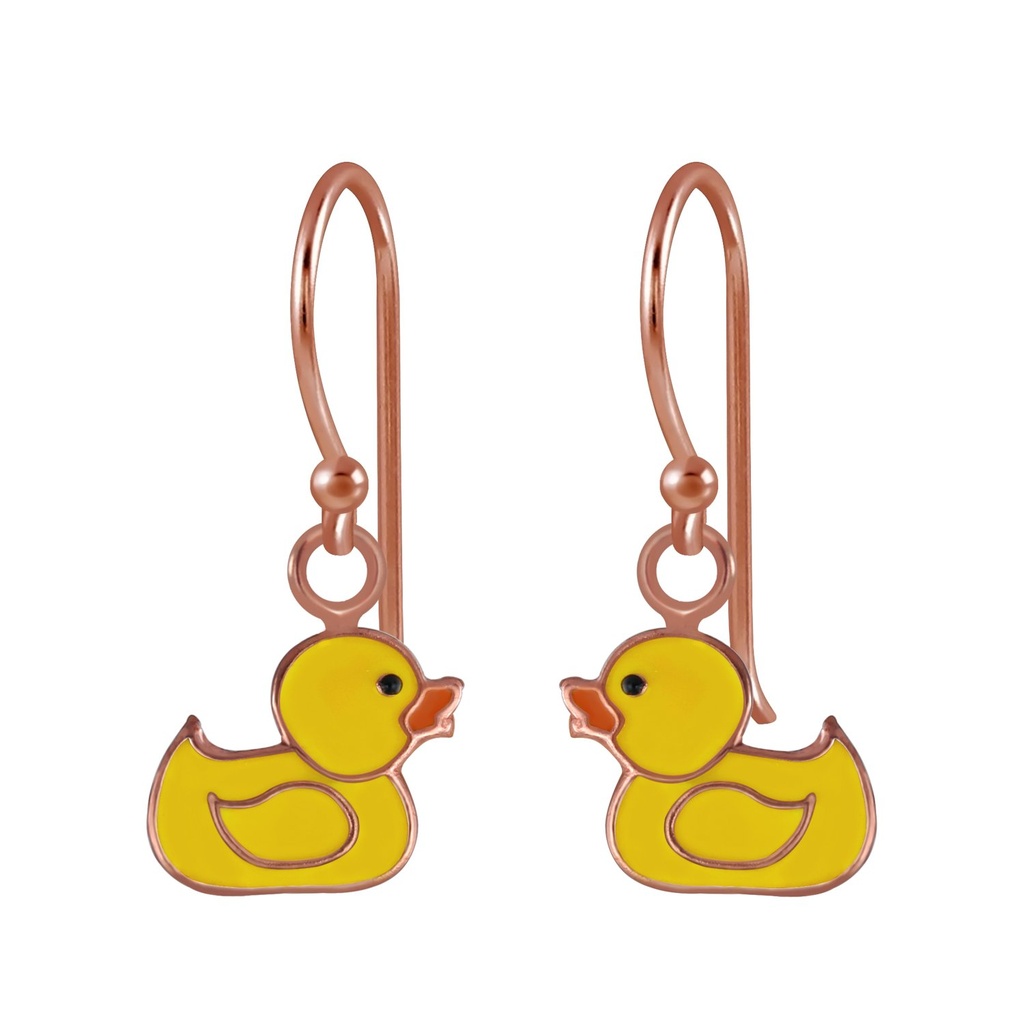 Silver Duck Earrings