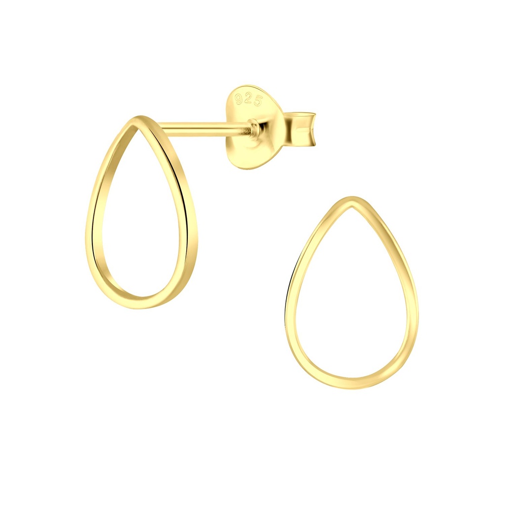 [10002902] Puces d'oreilles goutte en argent