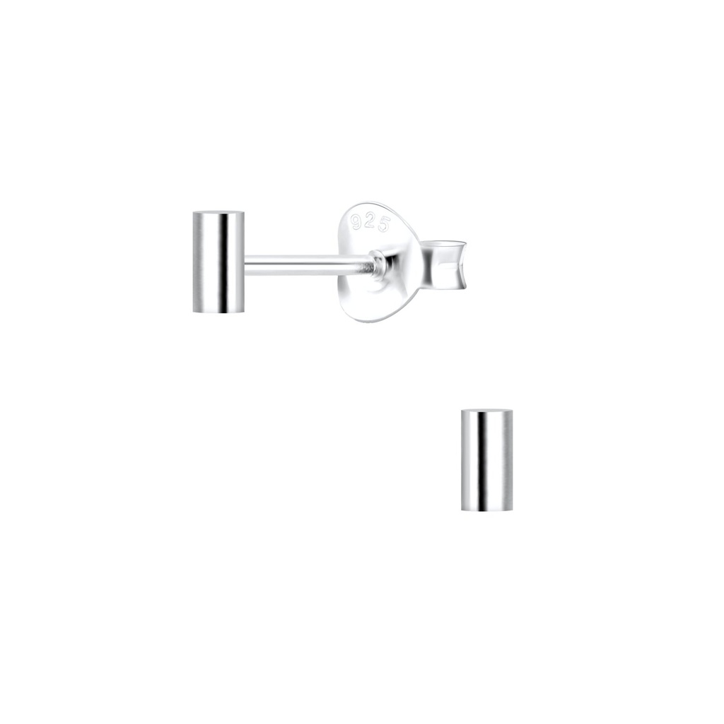 Puces d'oreilles barre en argent