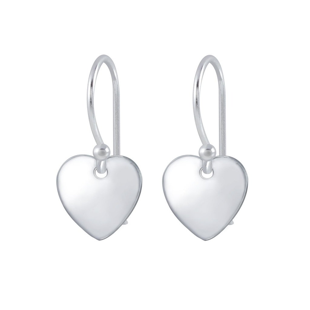 Silver Heart Earrings