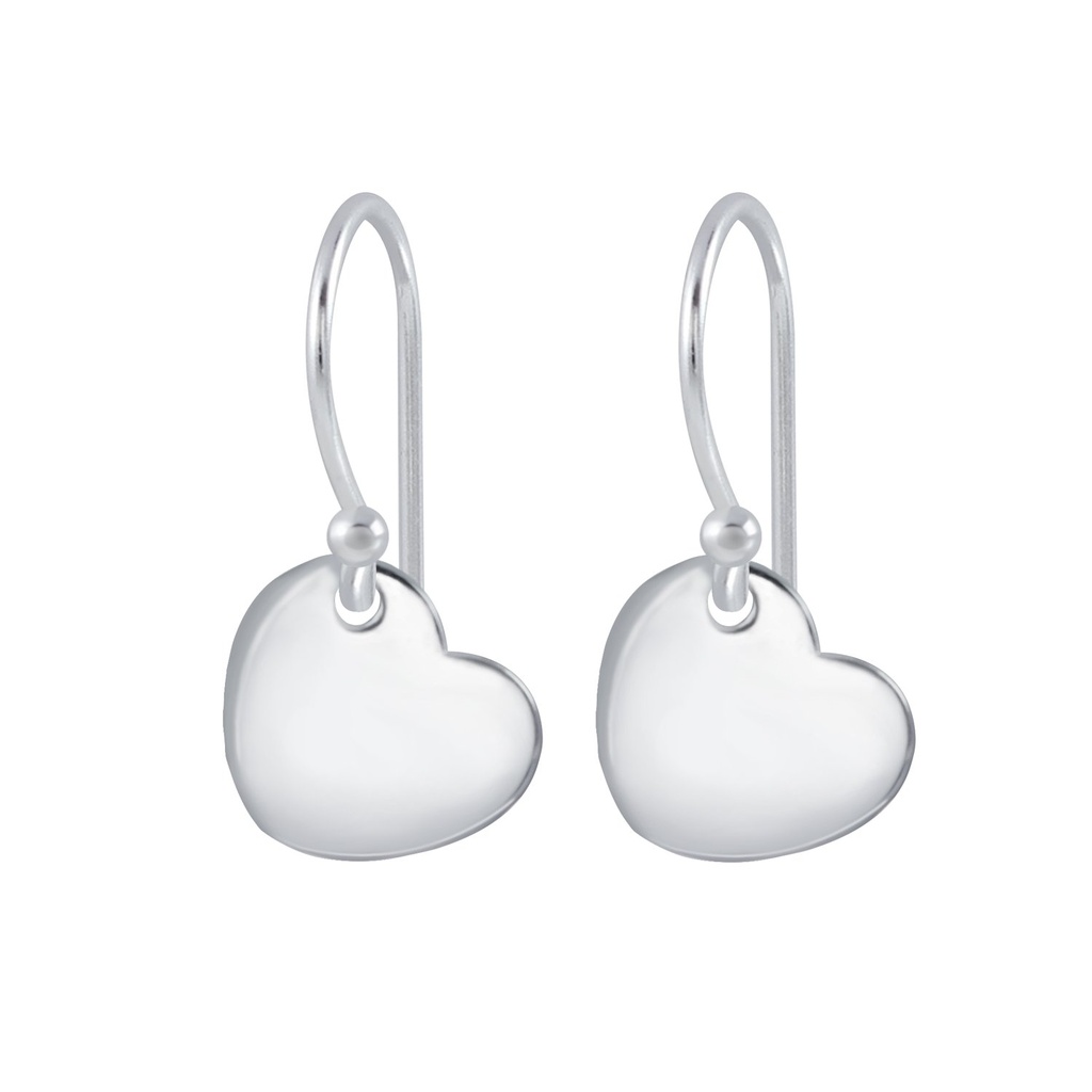 Silver Heart Earrings