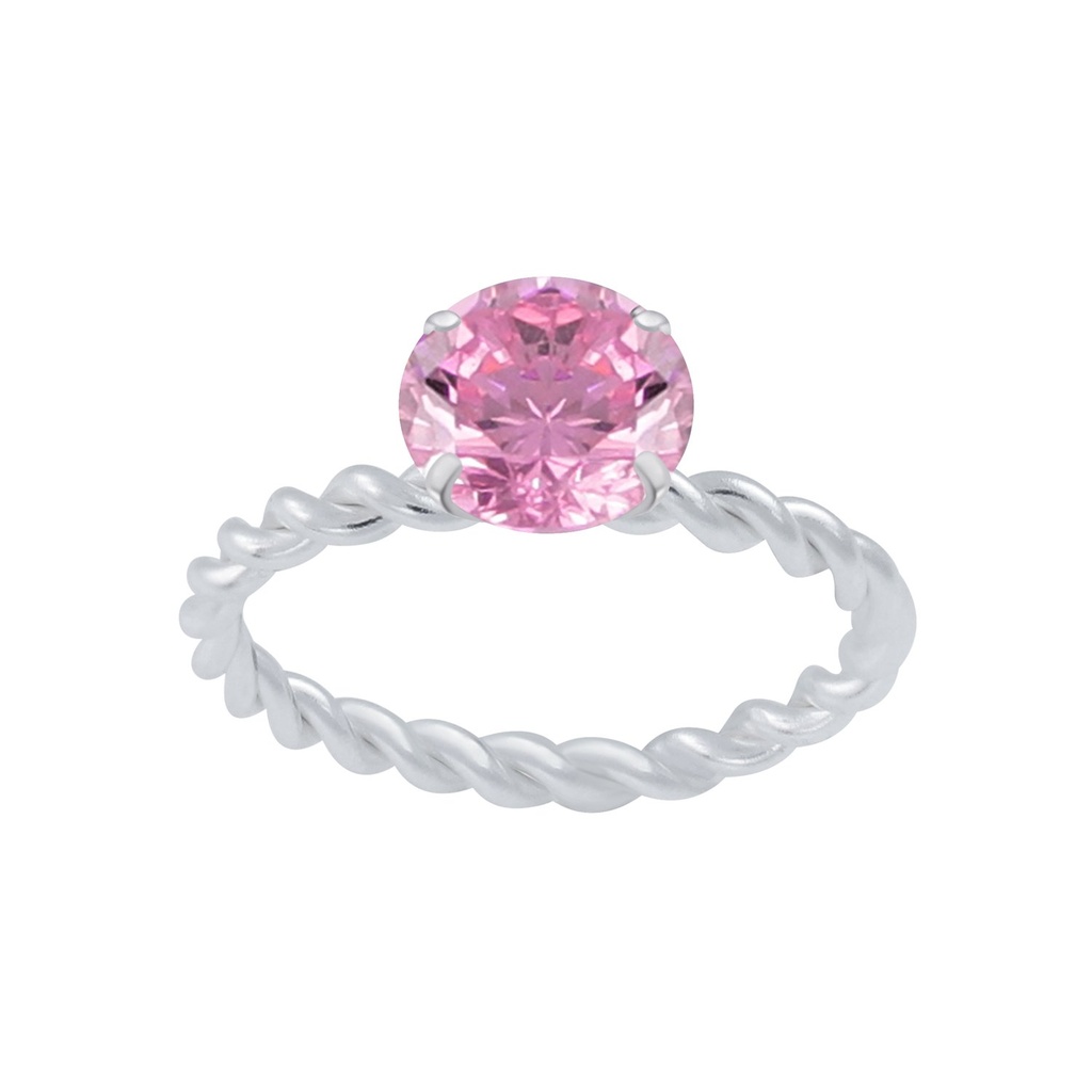 Bague solitaire en argent