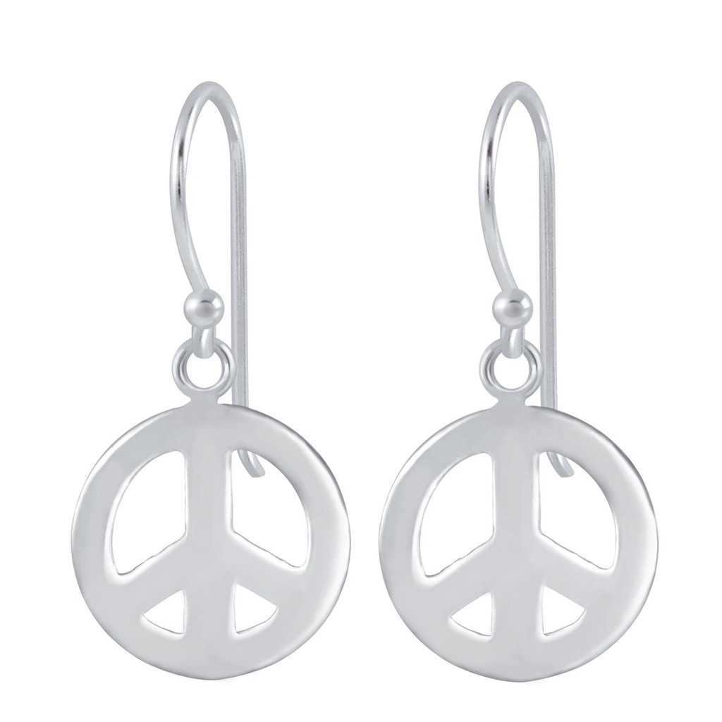 Silver Peace Earrings