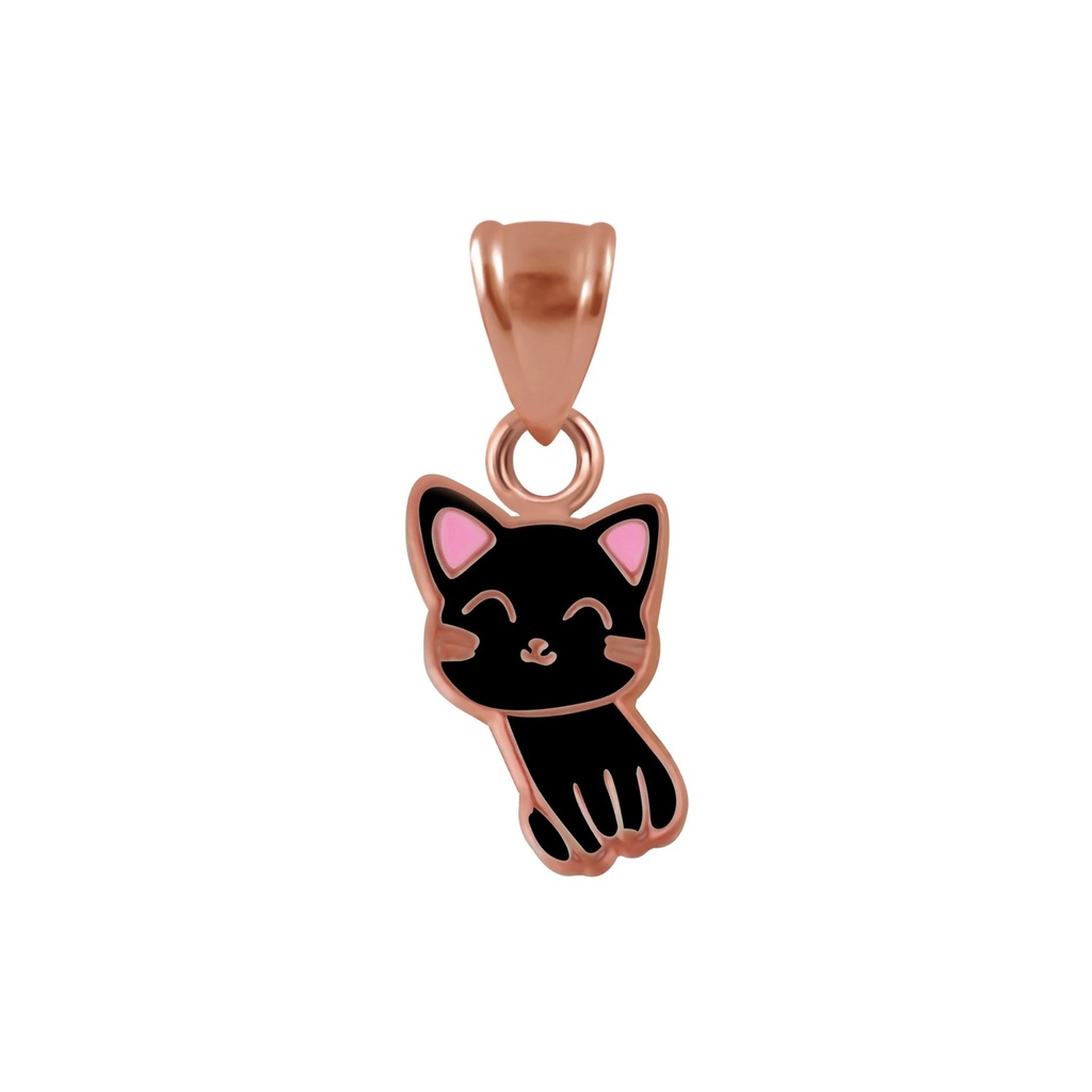 Pendentif chat en argent