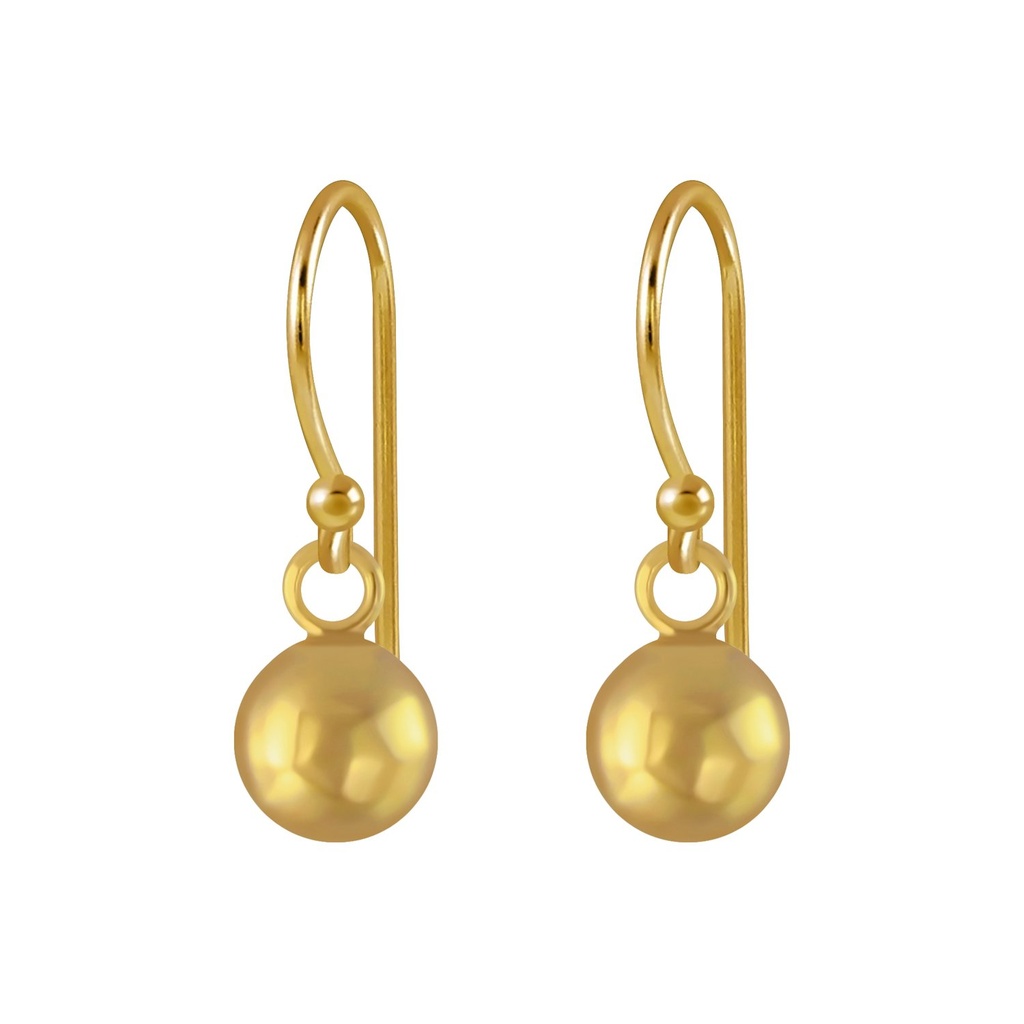 Boucles d'oreilles boule en argent 6 mm