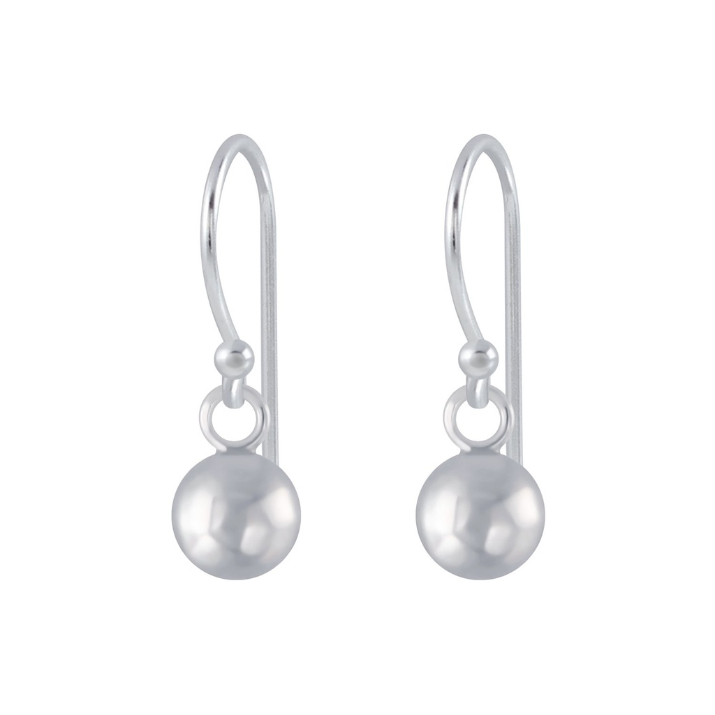 5mm Silver Ball Earrings