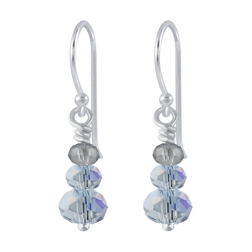 [10002369] Silver Handmade Bead Earrings