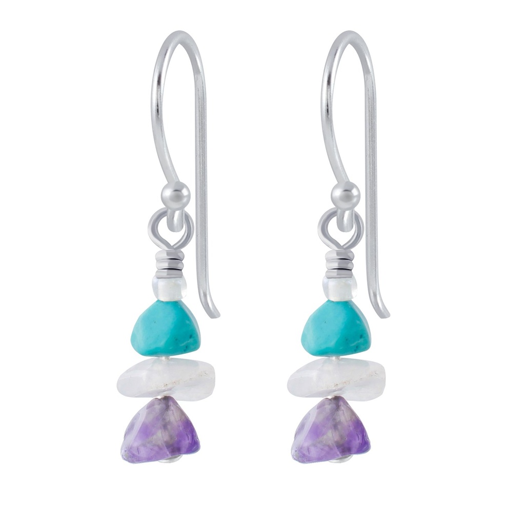 Silver Handmade Bead Earrings