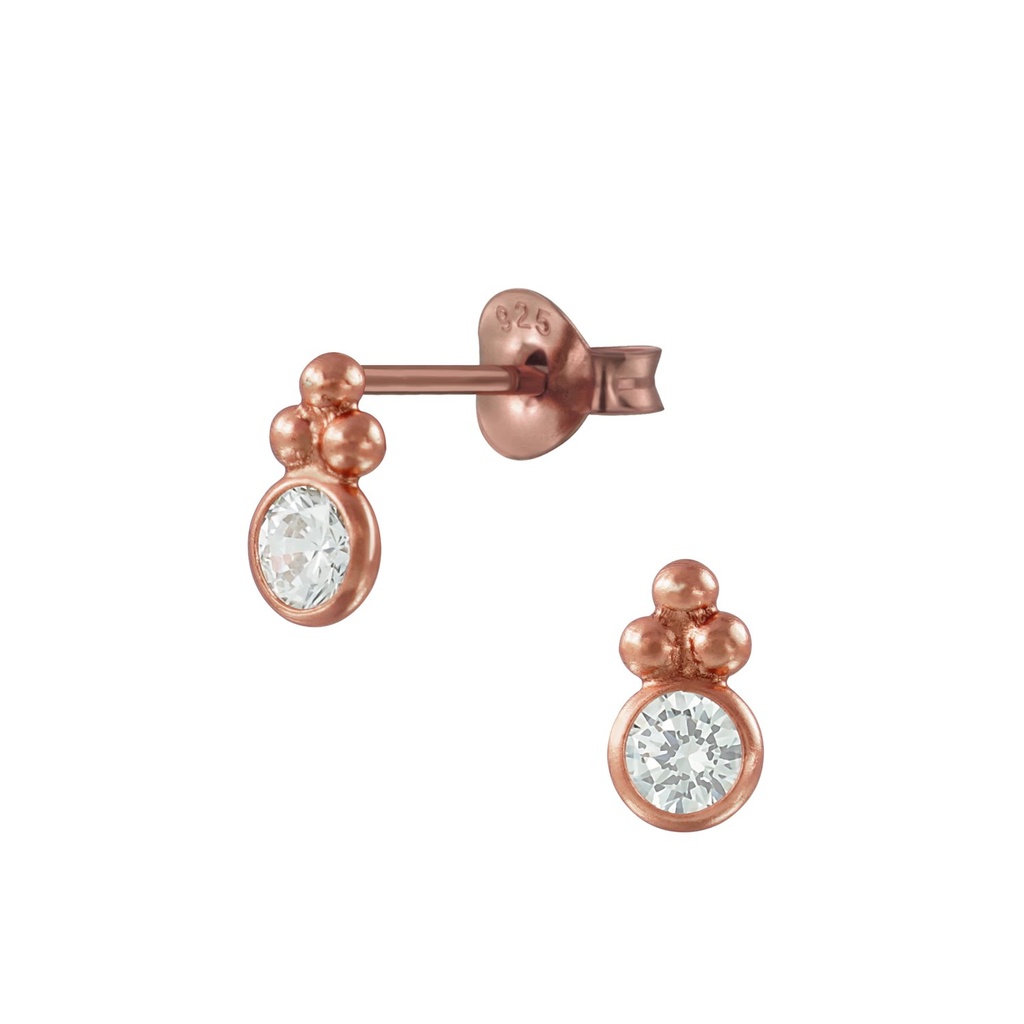 Puces d'oreilles fantaisie en argent