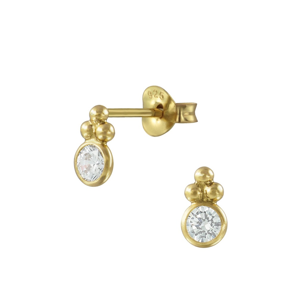 Puces d'oreilles fantaisie en argent