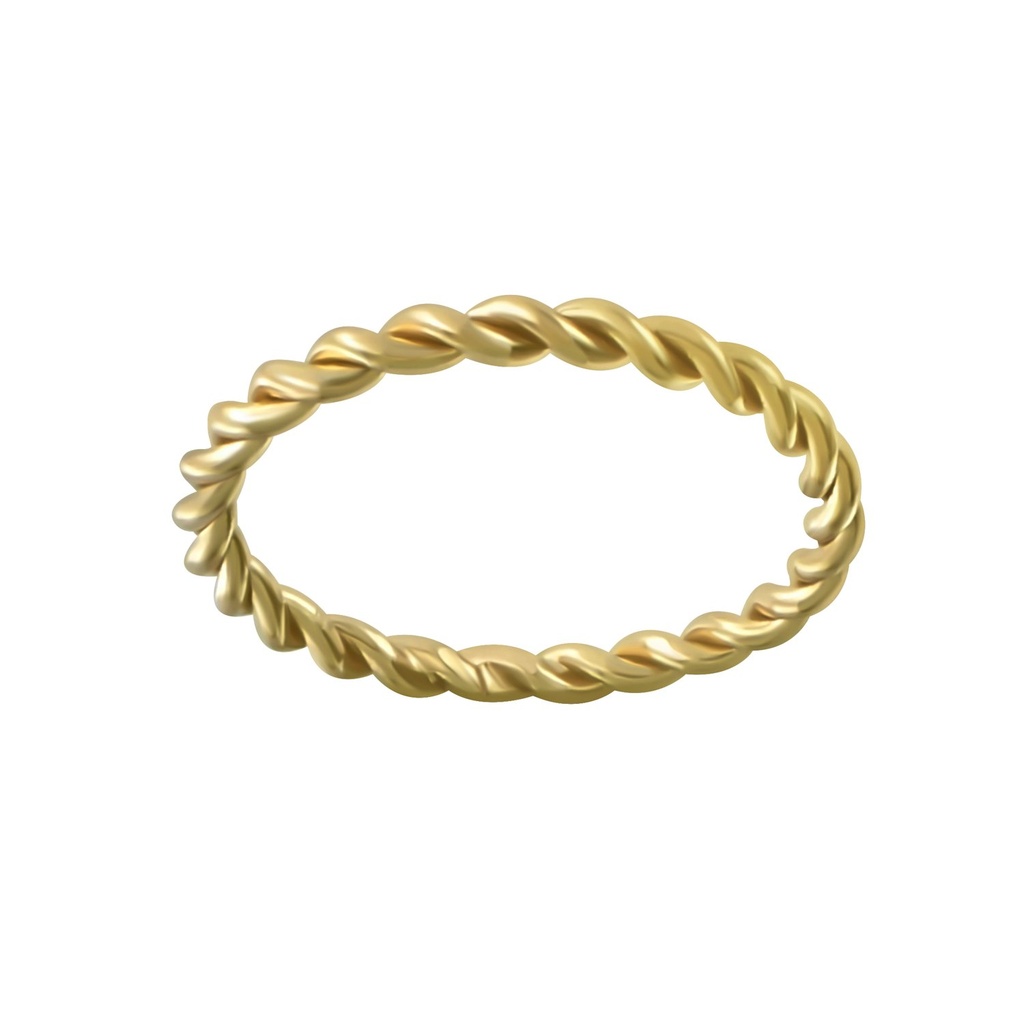 Bague torsadée en argent