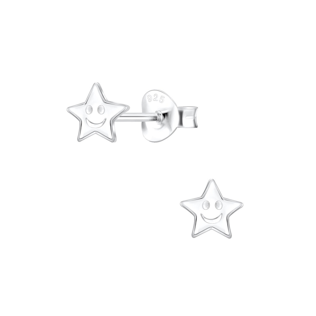 Puces d'oreilles étoile en argent