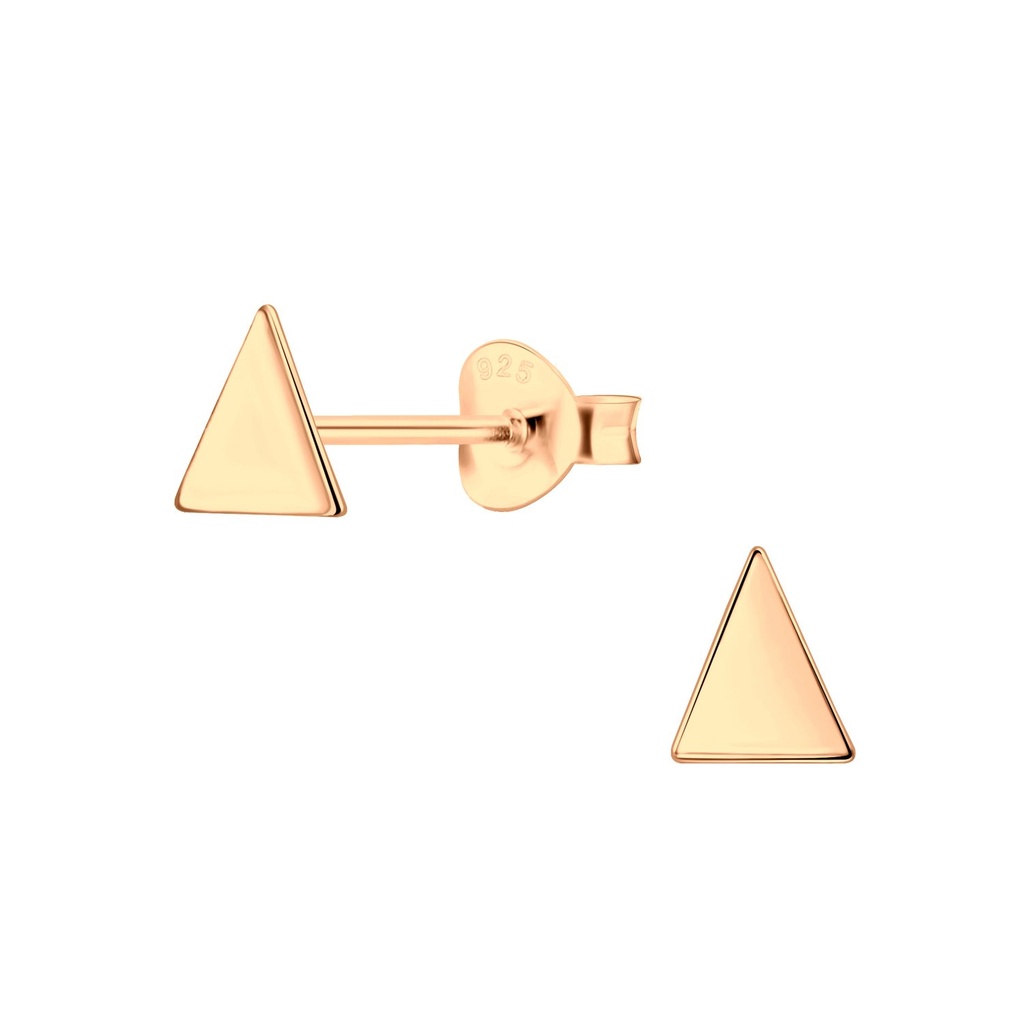 Puces d'oreilles triangle en argent