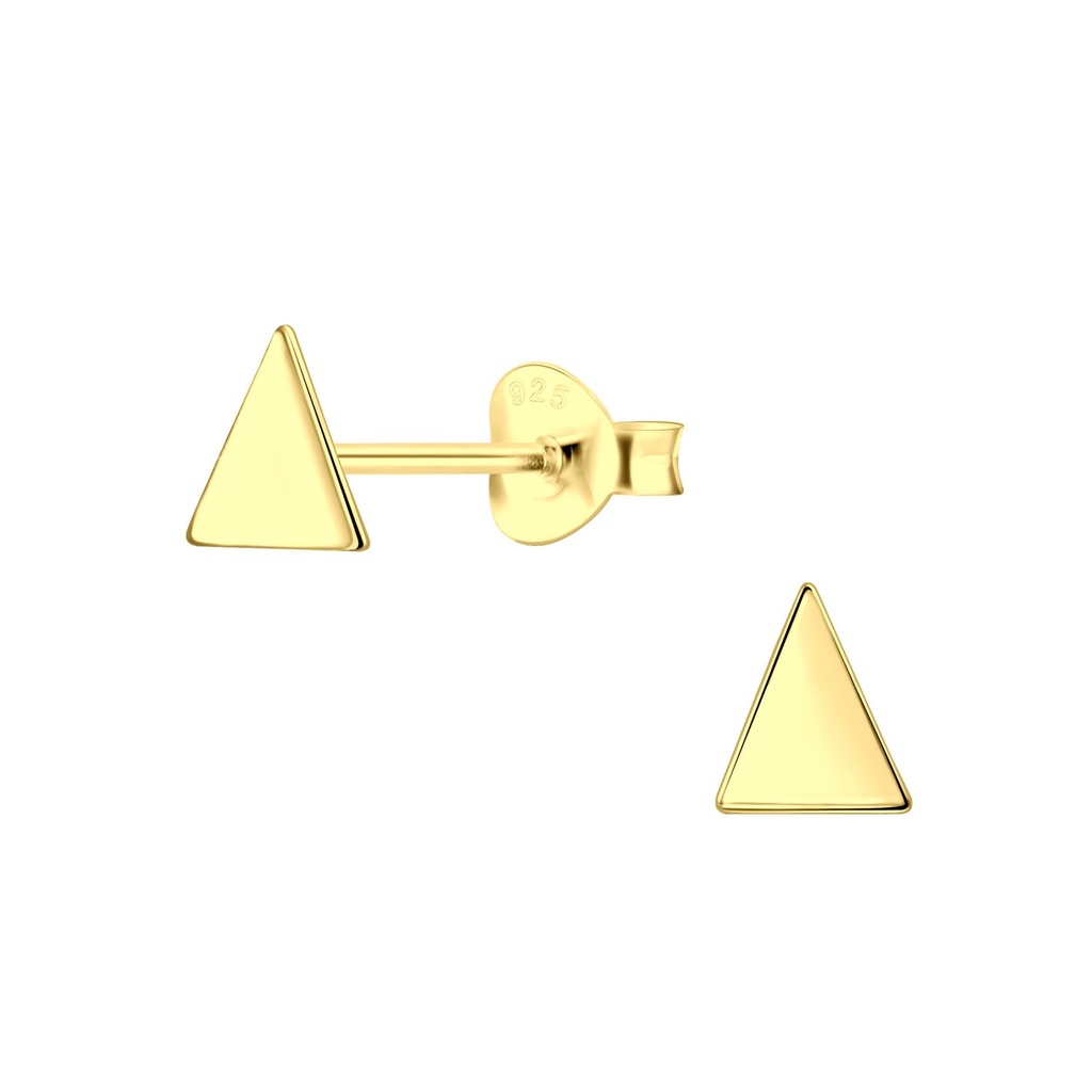 Puces d'oreilles triangle en argent