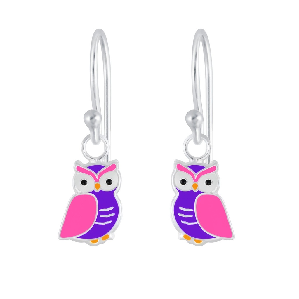 Silver Owl Earrings
