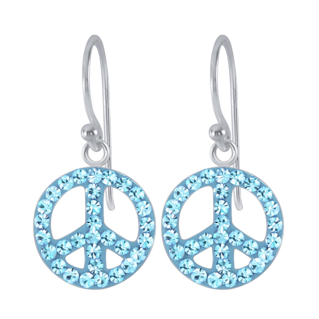 Silver Peace Earrings
