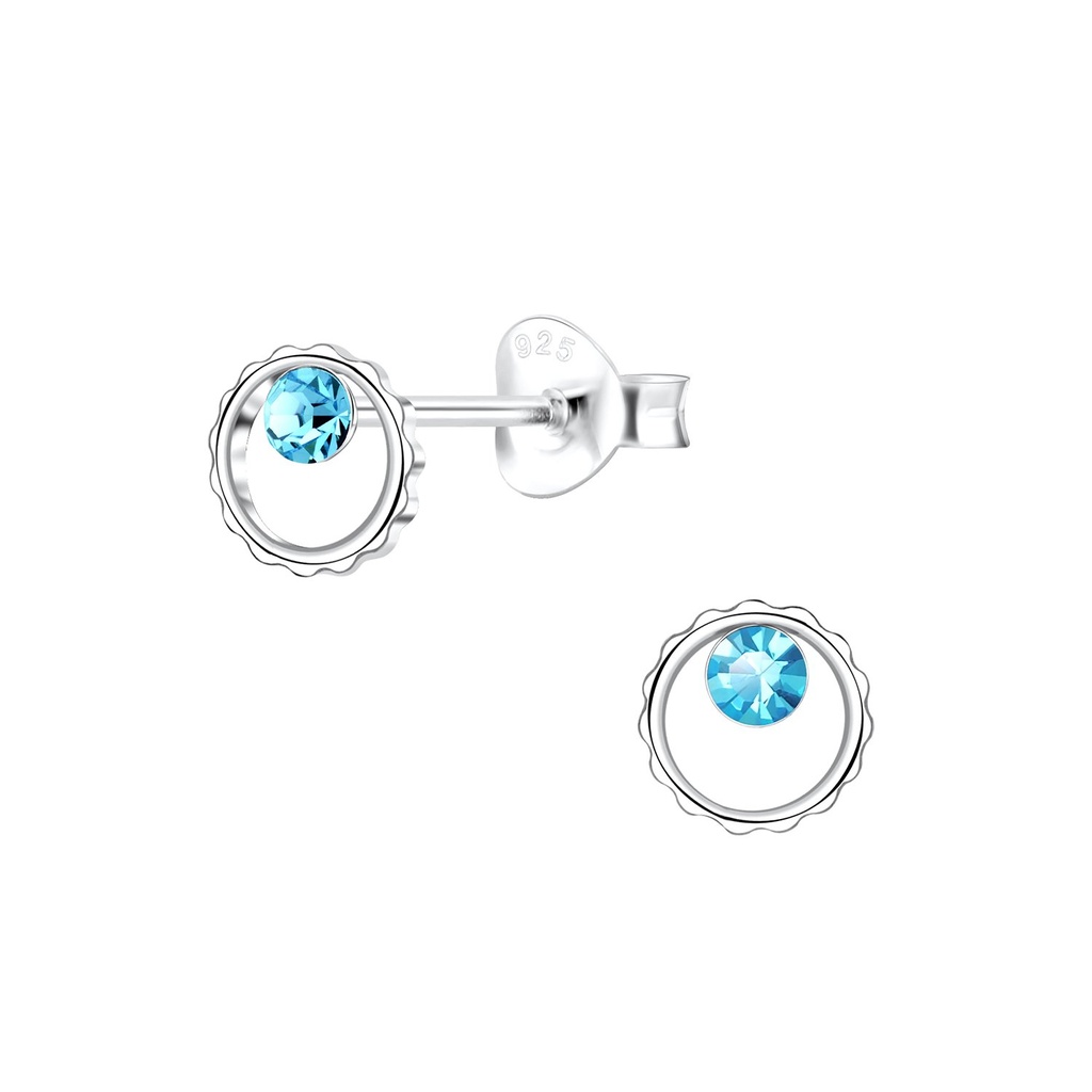 Puces d'oreilles cercle en argent