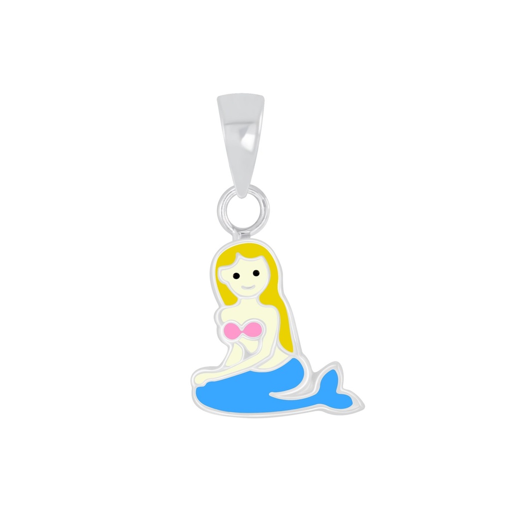 Pendentif sirène en argent