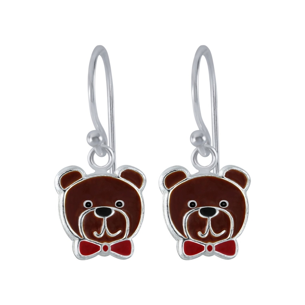 Silver Bear Earrings