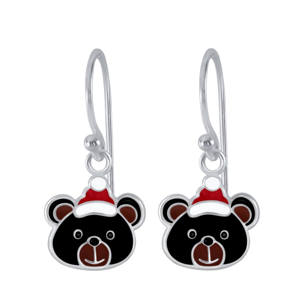 Silver Bear Earrings