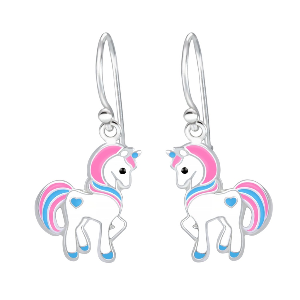 [10001146] Silver Unicorn Earrings