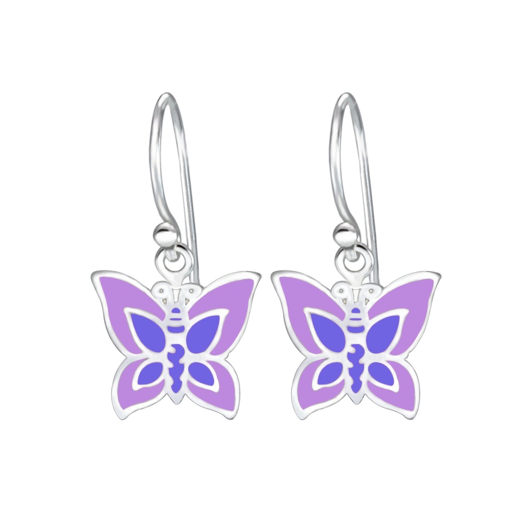 [10001106] Silver Butterfly Earrings