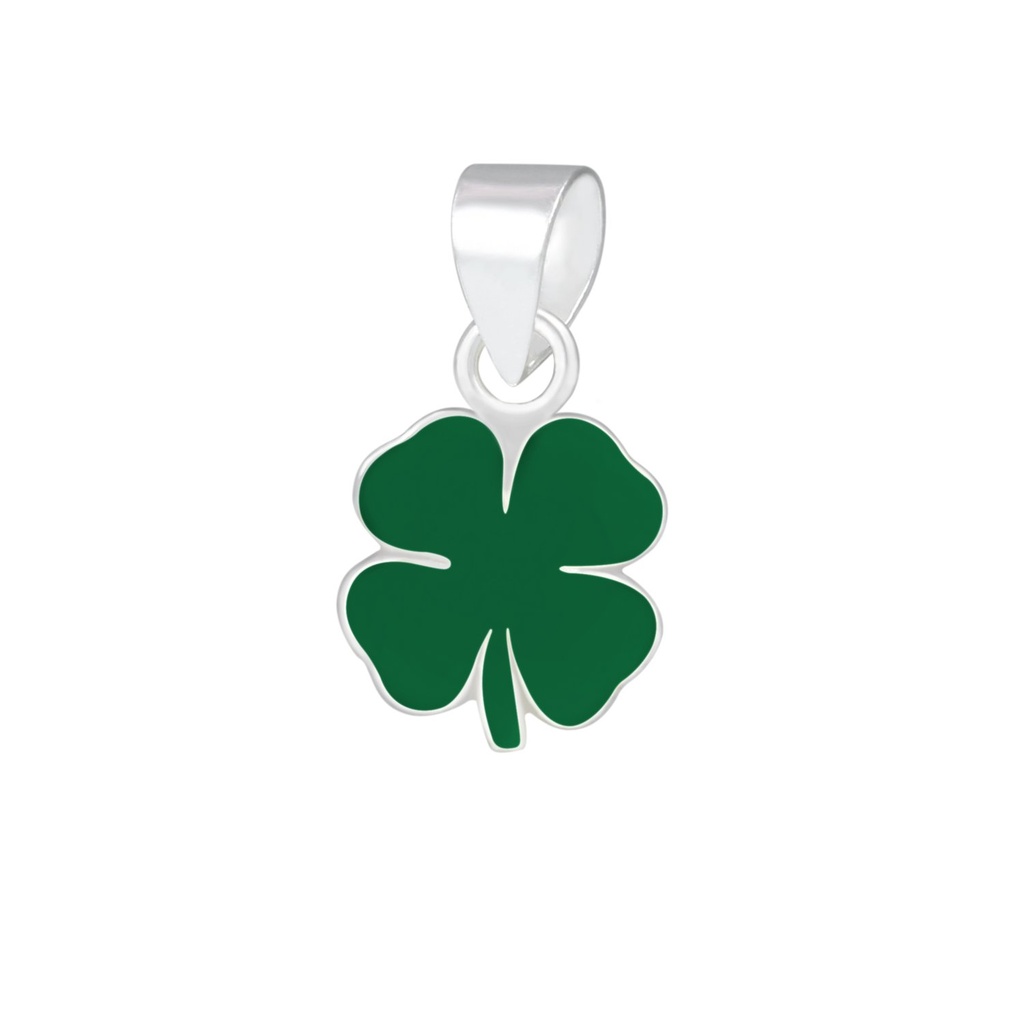 Pendentif trèfle en argent