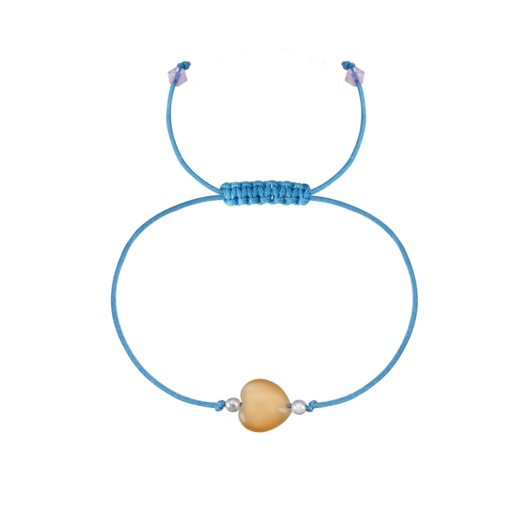 Bracelet amitié perlé en argent