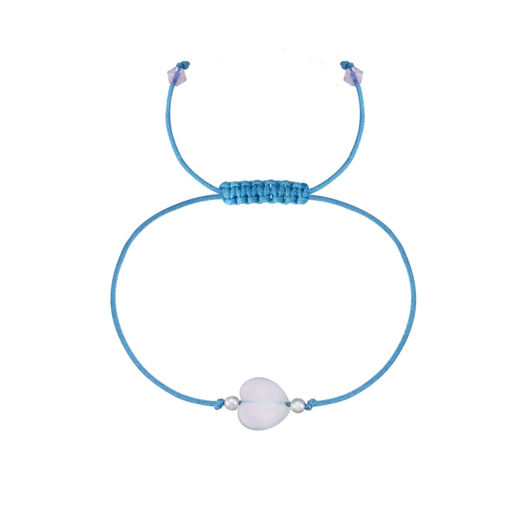 Bracelet amitié perlé en argent