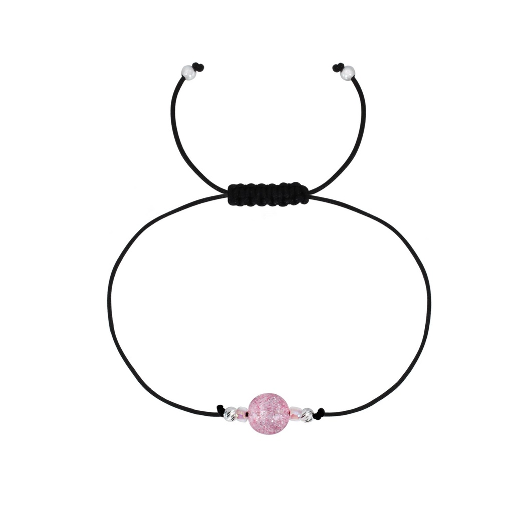 [10001006] Bracelet amitié perlé en argent