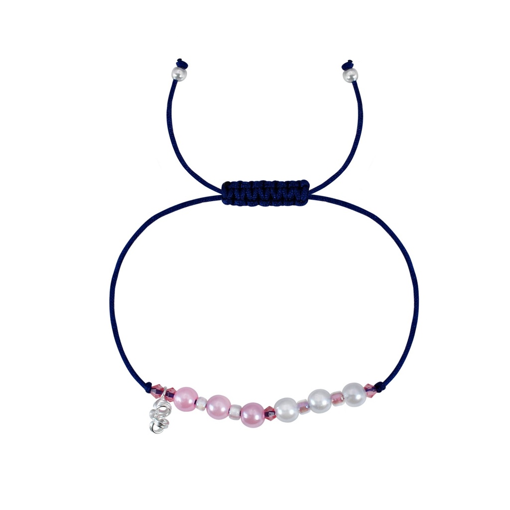 Bracelet amitié fleur en argent