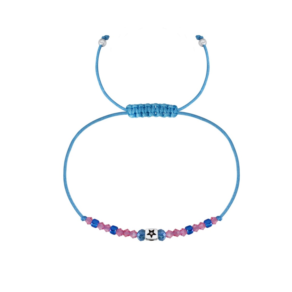 Bracelet amitié étoiles en argent