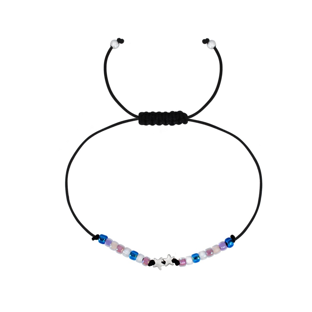Bracelet amitié étoiles en argent