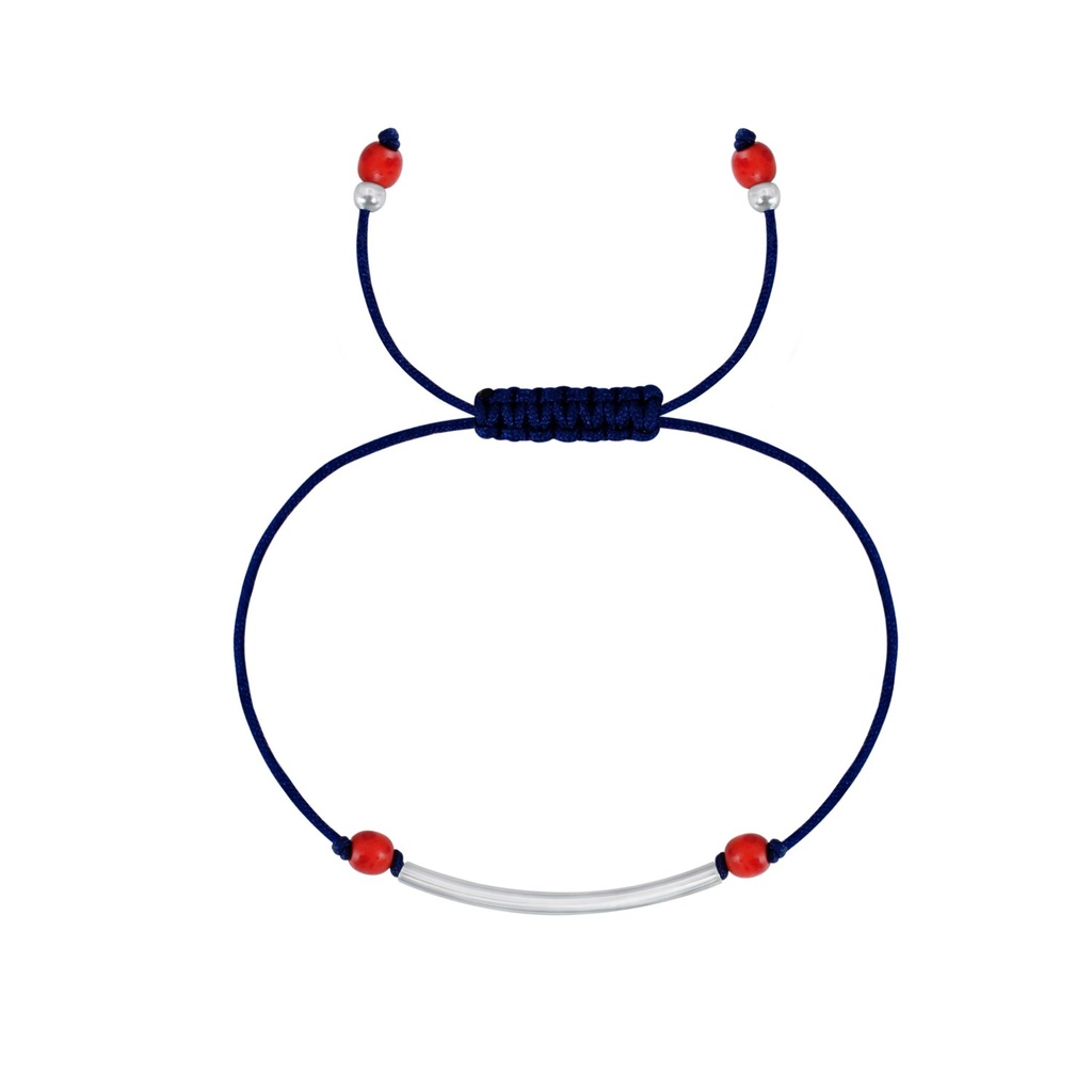 Silver Tube Friendship Bracelet
