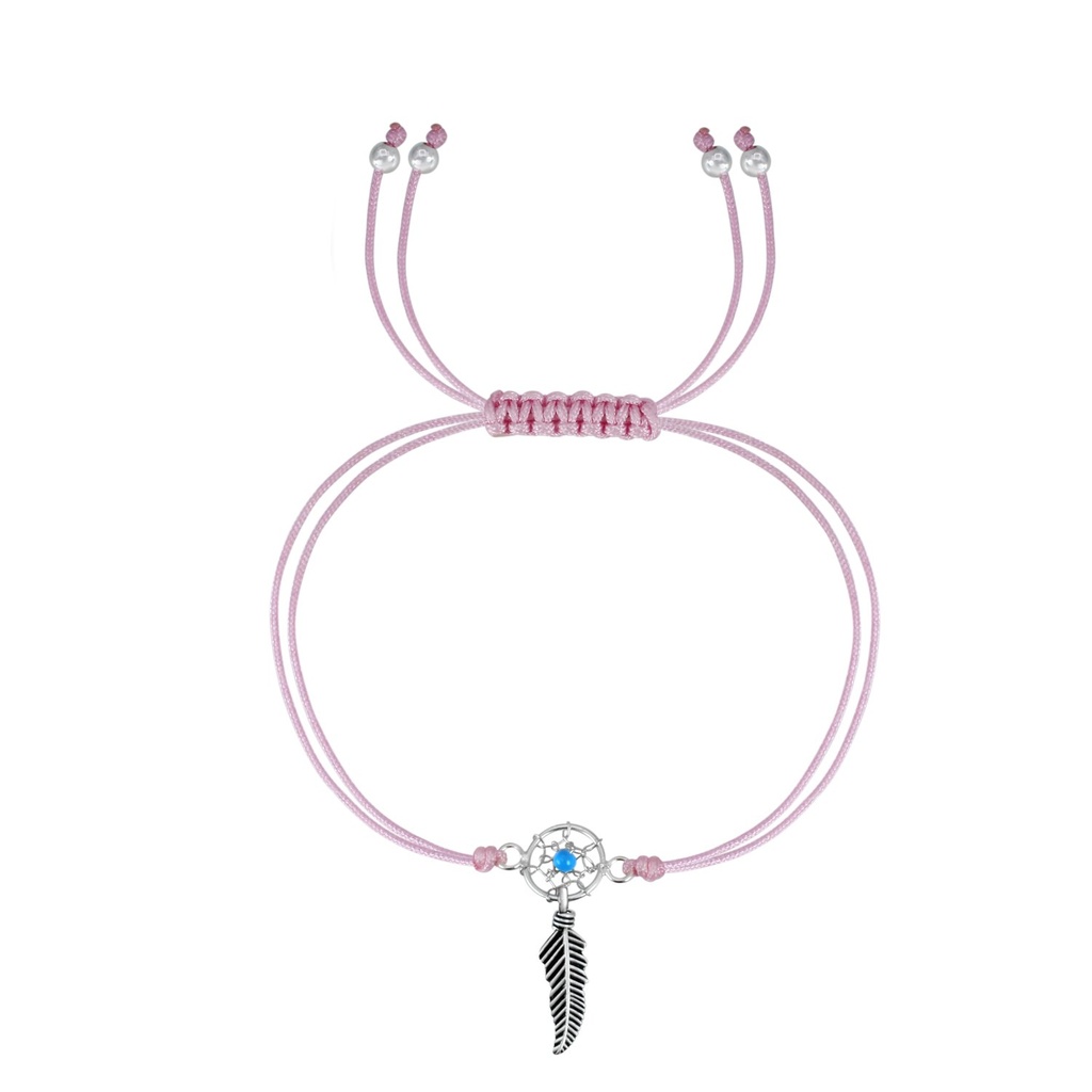 Silver Dream Catcher Friendship Bracelet