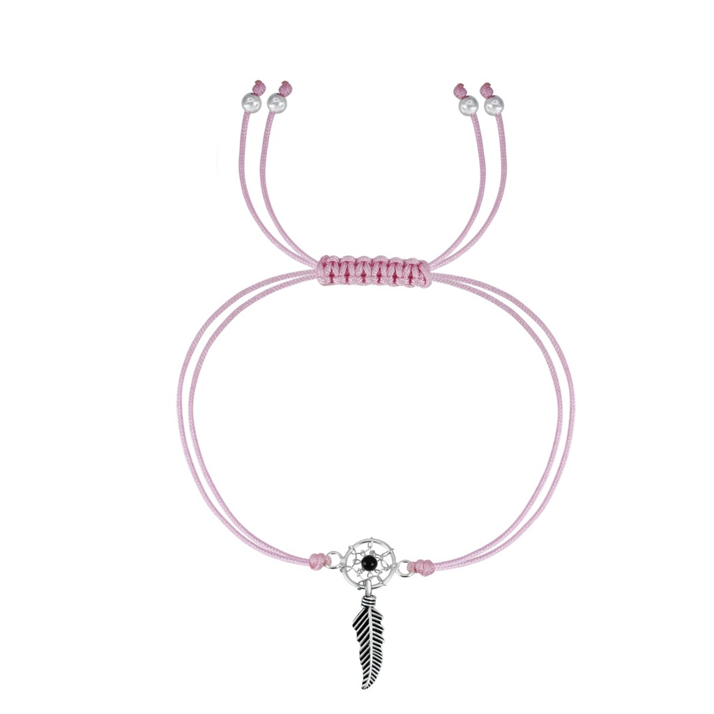 Silver Dream Catcher Friendship Bracelet