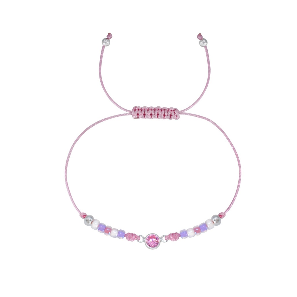Silver Beaded Friendship Bracelet