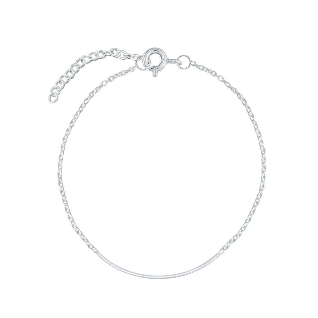 [10000937] Silver Bar Bracelet