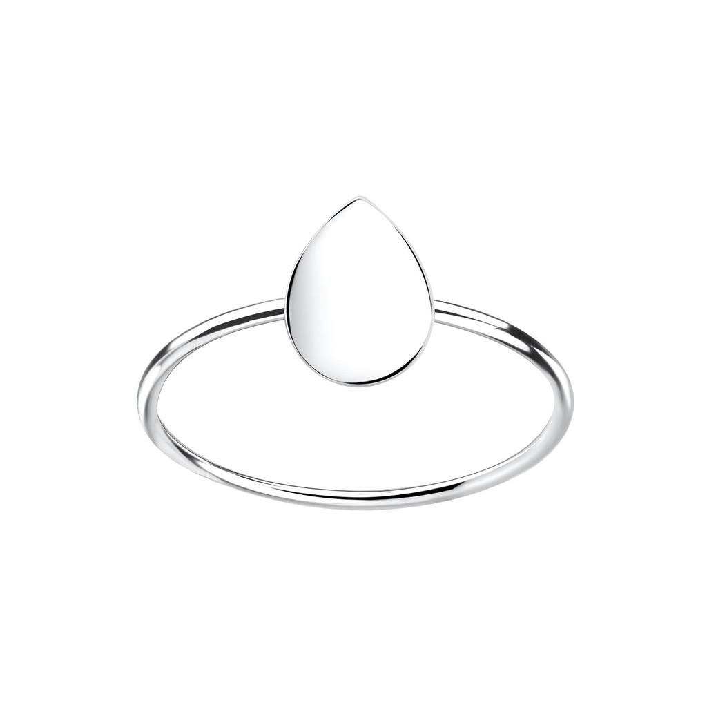 Bague goutte en argent